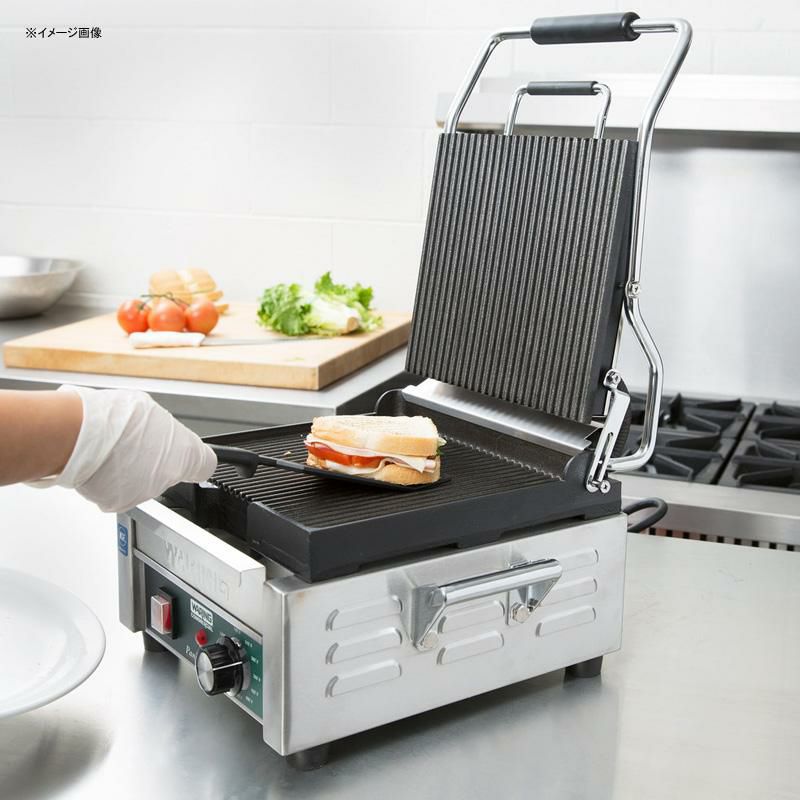 パニーニサンドイッチグリルプレス業務品質溝あり25×23ワーリングWaringWPG150PaniniPerfettoGroovedTop&BottomPaniniSandwichGrill-93/4"x91/4"CookingSurface-120V,1800W家電