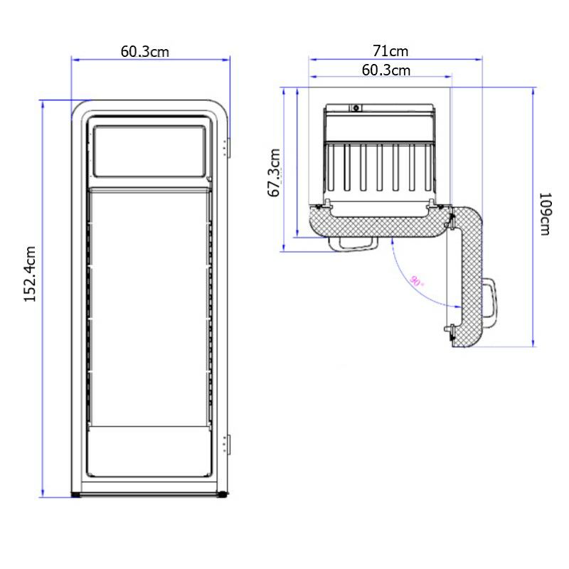 冷蔵庫冷凍庫1ドア283L10cu.ft.RetroSingleDoorTopFreezerRefrigeratorbyiio家電