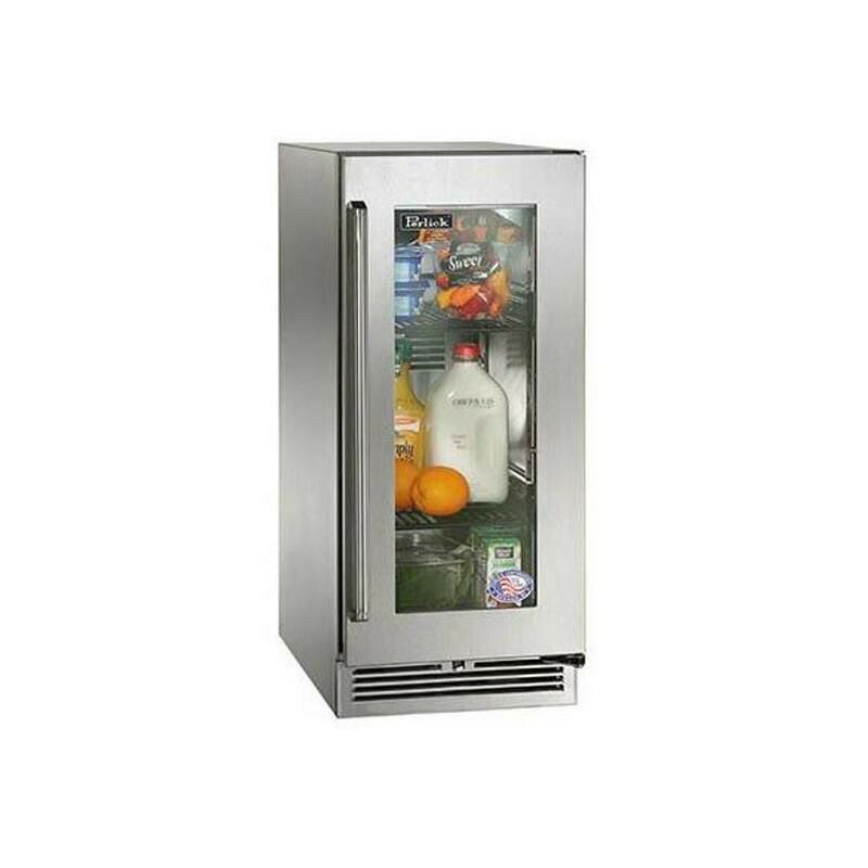 冷蔵庫85LアンダーカウンターガラスドアステンレスPerlick15"SignatureSeriesRefrigerator-FullyIntegratedGlassDoor-RightHingeHP15RS-4-4R家電