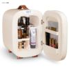 ミニ保冷庫5L化粧品スキンケア用品冷蔵冷やす冷却コンパクトQUBIMiniFridge,ProfessionalSkincareFridge,MiniCosmeticsMakeupFridge,CompactFridge5Liter(CreamWhite,5L)家電
