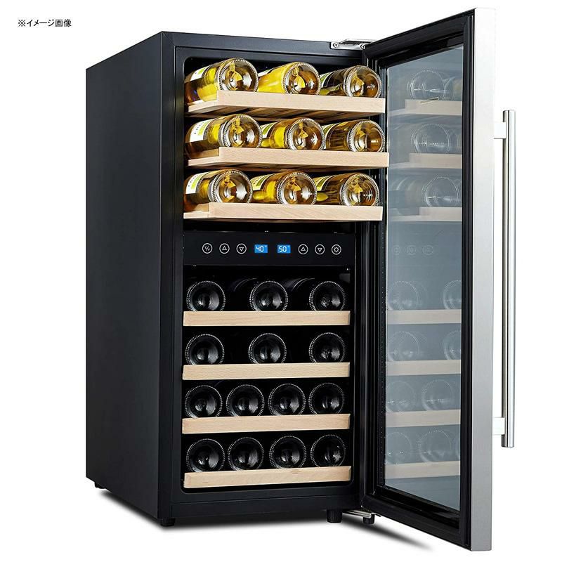 デュアルゾーンワインクーラー33本フリースタンディング温度制御ガラスドアPhiestinaDualZoneWineCoolerRefrigerator-33BottleFreeStandingCompressorFridgeandChillerforRedandWhiteWines-16''GlassDoorWineRefrigerator家電