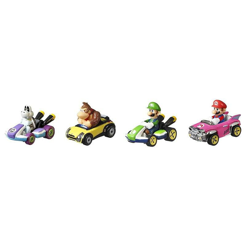 ホットウィールマリオカートおもちゃ4個セット車ドンキールイージカロンHotWheelsMarioKart4-Pk#1