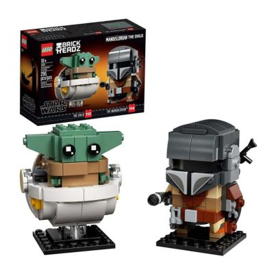 レゴ スター・ウォーズ マンダロリアン ザ・チャイルド 75317 LEGO BrickHeadz Star Wars The Mandalorian & The Child 75317 Building Kit, Toy for Kids and Any Star Wars Fan Featuring Buildable The Mandalori