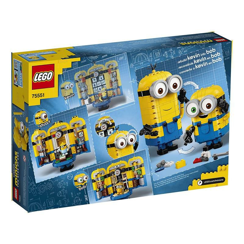 レゴミニオンと秘密基地75551LEGOMinions:Brick-BuiltMinionsandTheirLair(75551)BuildingKitforKids,GreatBirthdayPresentforKidsWhoLoveMinionToysandKevin,BobandStuartMinionCharacters,New2020(876Pieces)