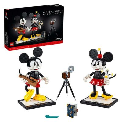 レゴミッキーマウスミニーマウス43179LEGODisneyMickeyMouse&MinnieMouseBuildableCharacters(43179),Classic-StyleMickeyMouseCollectibleAdultBuildingKit,New2021(1,739Pieces)