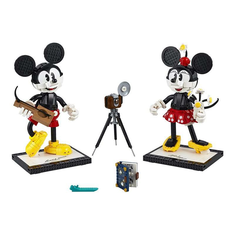 レゴミッキーマウスミニーマウス43179LEGODisneyMickeyMouse&MinnieMouseBuildableCharacters(43179),Classic-StyleMickeyMouseCollectibleAdultBuildingKit,New2021(1,739Pieces)