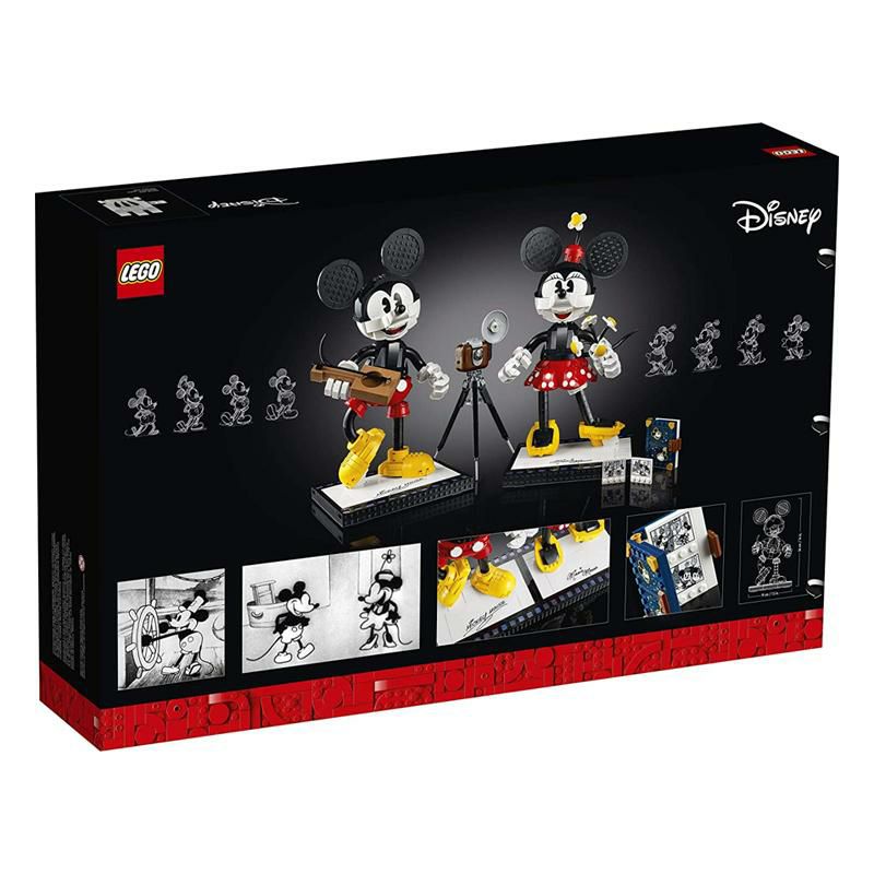 レゴミッキーマウスミニーマウス43179LEGODisneyMickeyMouse&MinnieMouseBuildableCharacters(43179),Classic-StyleMickeyMouseCollectibleAdultBuildingKit,New2021(1,739Pieces)