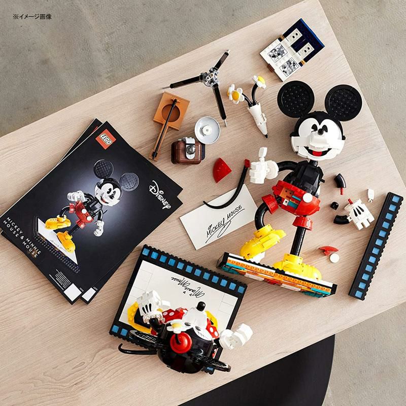 レゴミッキーマウスミニーマウス43179LEGODisneyMickeyMouse&MinnieMouseBuildableCharacters(43179),Classic-StyleMickeyMouseCollectibleAdultBuildingKit,New2021(1,739Pieces)