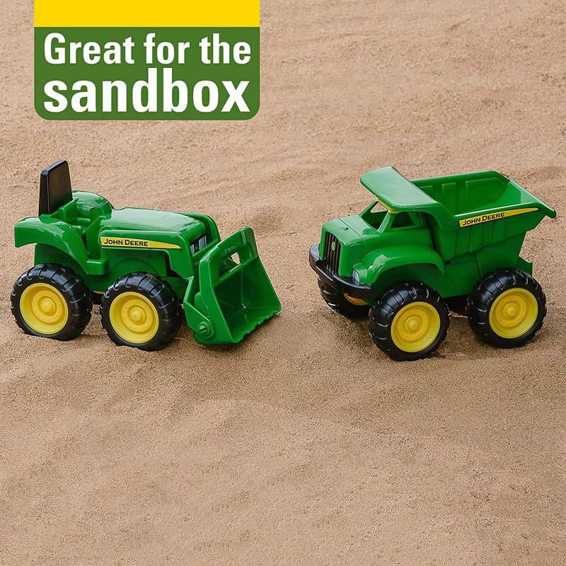 ジョンディアおもちゃ車2台セットダンプカーブルドーザーこどもTOMYJohnDeereSandboxVehicle(2Pack)