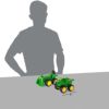 ジョンディアおもちゃ車2台セットダンプカーブルドーザーこどもTOMYJohnDeereSandboxVehicle(2Pack)