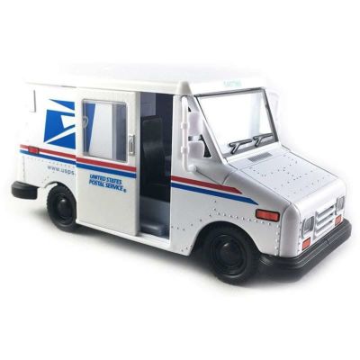 トラック おもちゃ アメリカ USPS 郵便公社 車 Die Cast 5 Inch United States Postal Service  Truck USPS LLV 1:36 Scale | アルファエスパス