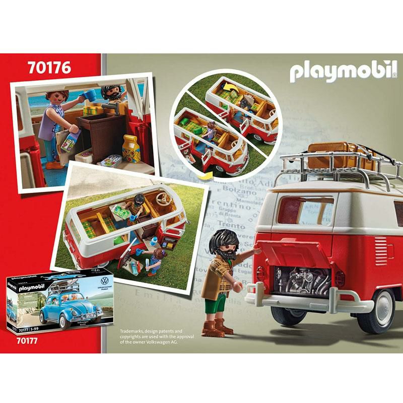 プレイモービルフォルクスワーゲンT1キャンピングバス車おもちゃPlaymobilVolkswagenT1CampingBus