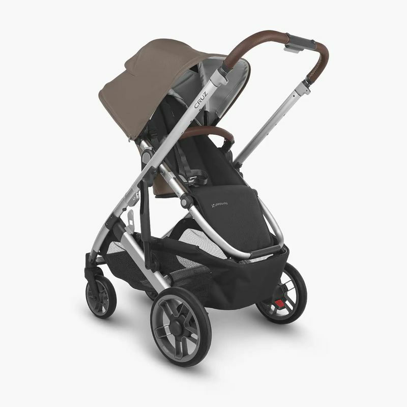 ベビーカー対面可3か月から23kgまでUPPAbabyCruzV2Stroller-Gregory(BlueMelange/Silver/SaddleLeather)