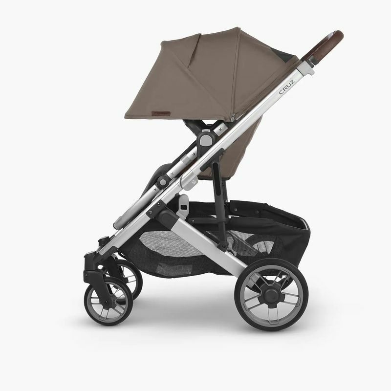 ベビーカー対面可3か月から23kgまでUPPAbabyCruzV2Stroller-Gregory(BlueMelange/Silver/SaddleLeather)