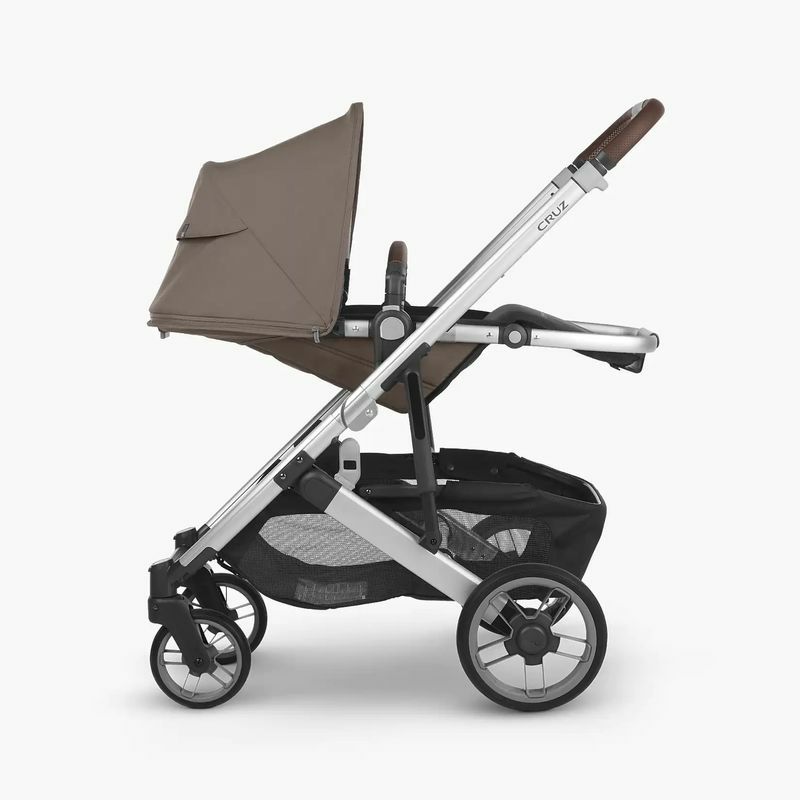 ベビーカー対面可3か月から23kgまでUPPAbabyCruzV2Stroller-Gregory(BlueMelange/Silver/SaddleLeather)