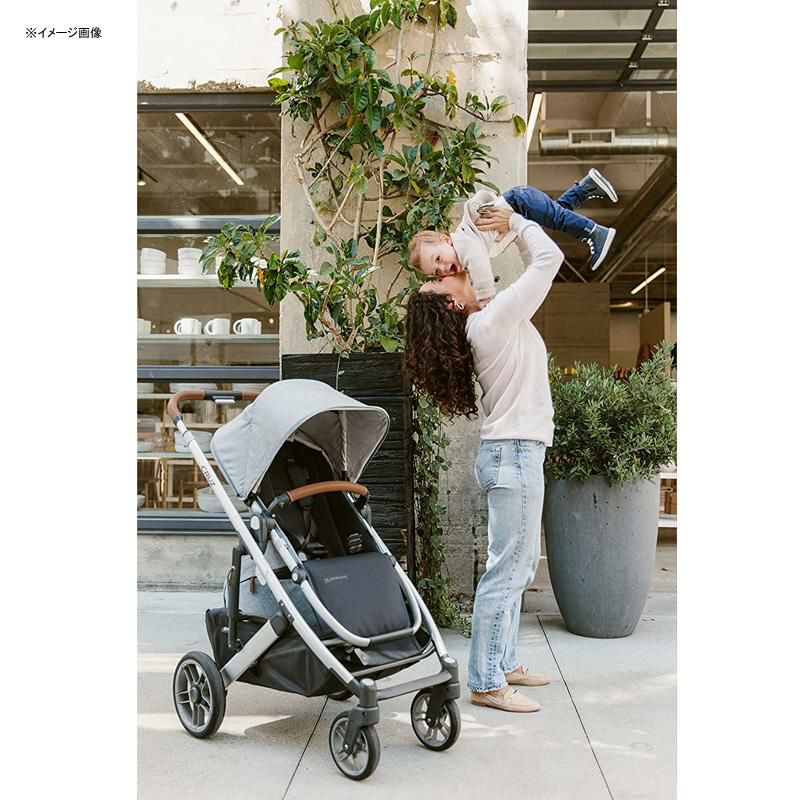 ベビーカー対面可3か月から23kgまでUPPAbabyCruzV2Stroller-Gregory(BlueMelange/Silver/SaddleLeather)