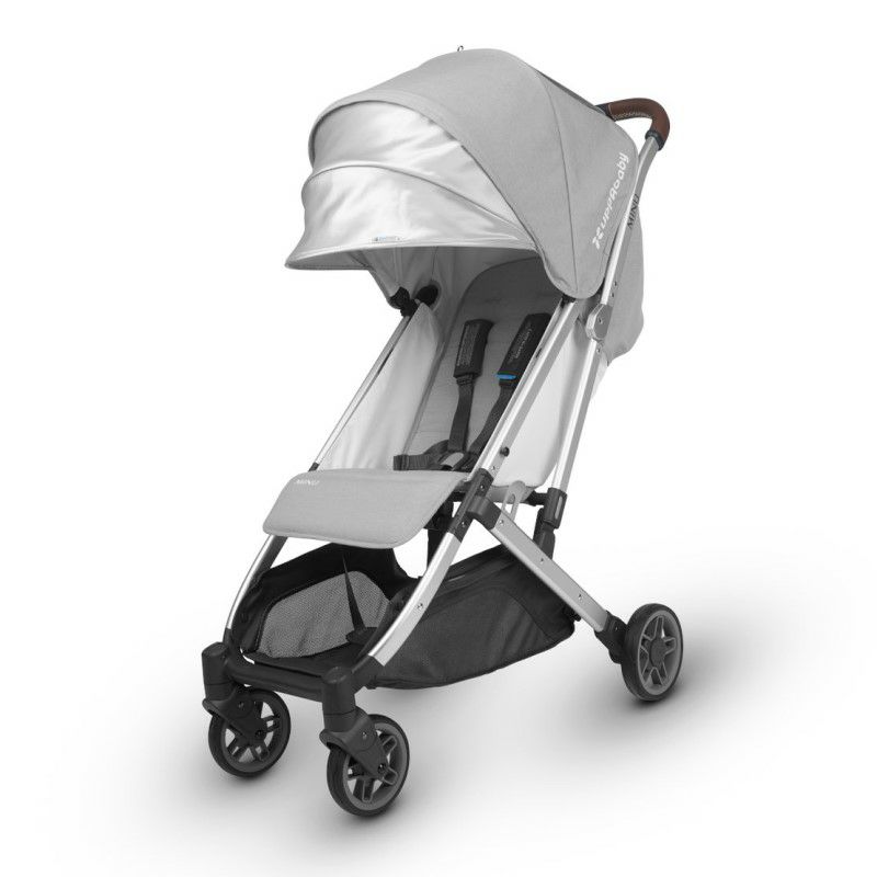 ベビーカー軽量3か月から23kgまでUPPAbabyMINUStroller-DEVIN(lightgrey/silver/chestnutleather)