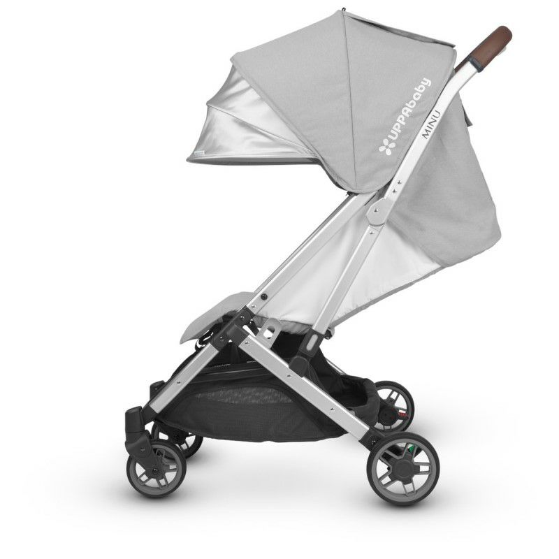 ベビーカー軽量3か月から23kgまでUPPAbabyMINUStroller-DEVIN(lightgrey/silver/chestnutleather)