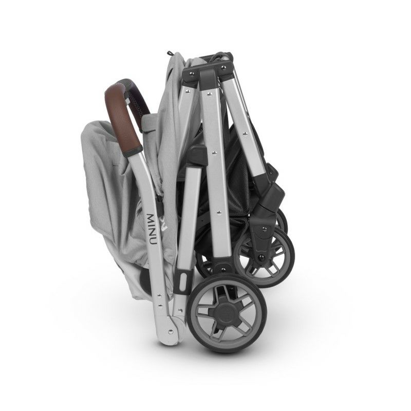 ベビーカー軽量3か月から23kgまでUPPAbabyMINUStroller-DEVIN(lightgrey/silver/chestnutleather)