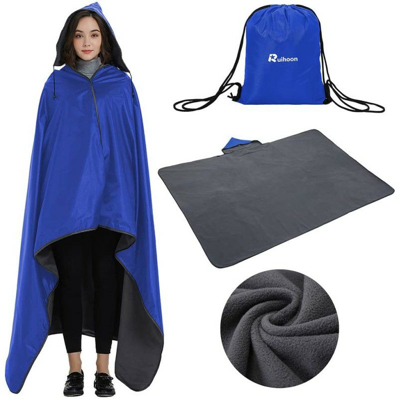 ブランケットフード付フリース防水防風アウトドアキャンプスポーツ観戦GonexHoodedStadiumBlanket,WaterproofWindproofOutdoorFleeceBlanket,WarmBlanket