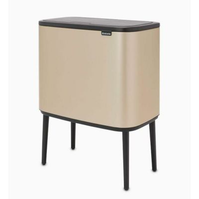ブラバンシア ゴミ箱 34L 分別 脚付 ソフトタッチ Brabantia Bo Touch Top Trash Can, 3 & 6 Gallon