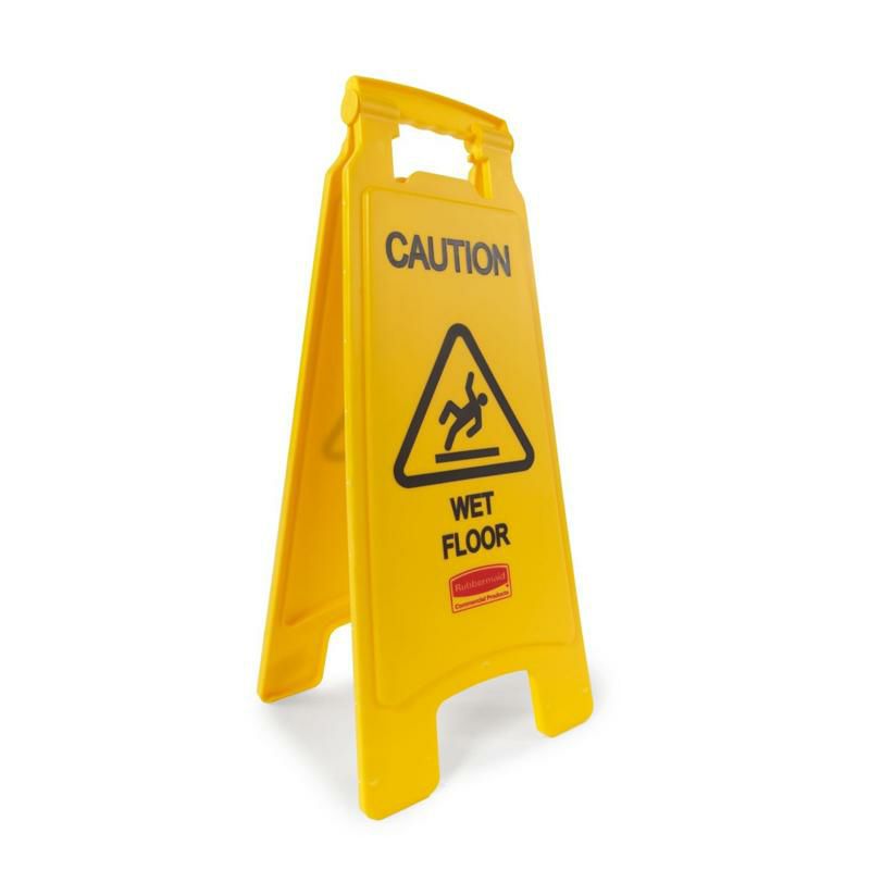 フロアサインスタンド足元注意すべり滑り濡れた床黄色立て看板RubbermaidCommercialProducts26Inch"CautionWetFloor"Sign,2-Sided,Yellow