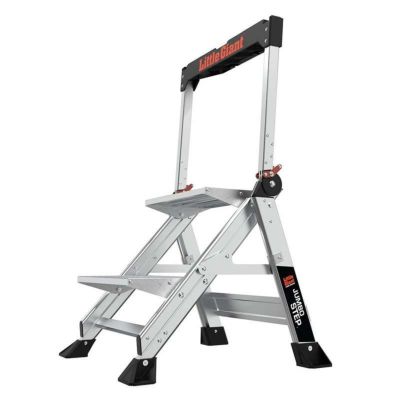 脚立 折りたたみ ステップ 2段 高さ45cm アルミ 170kgまで Little Giant Ladders, Jumbo Step, 2-Step, 2 foot, Step Stool, Aluminum, Type 1AA, 375 lbs weight rating, (11902)