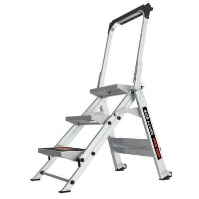 脚立折りたたみステップ3段高さ66cmアルミ136kgまでLittleGiantLadders,SafetyStep,3-Step,3Foot,StepStool,Aluminum,Type1A,300lbsWeightRating,(10310BA)