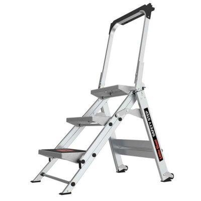 脚立 折りたたみ ステップ 3段 高さ66cm アルミ 136kgまで Little Giant Ladders, Safety Step, 3-Step, 3 Foot, Step Stool, Aluminum, Type 1A, 300 lbs Weight Rating, 10310BA