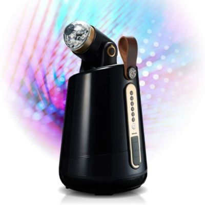 充電式 ポータブル Bluetooth スピーカー LEDミラーボールライト全8色 4種類のモジュラー付き Partier, Modular Moving Light Portable Bluetooth Speakers, Bluetooth 5.0 with USB-C Quick Charge