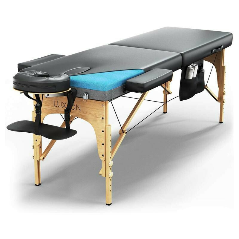 マッサージテーブル台折り畳みポータブルケース付LuxtonHomePremiumMemoryFoamMassageTable-EasySetUp-Foldable&PortablewithCarryingCase