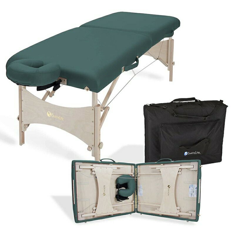 マッサージテーブル台折り畳みポータブルケース付EARTHLITEPortableMassageTableHARMONYDXFoldablePhysiotherapy/Treatment/StretchingTable,Eco-FriendlyDesign,HardMaple,SuperiorComfortincl.FaceCradle&CarryCase(30"x73")