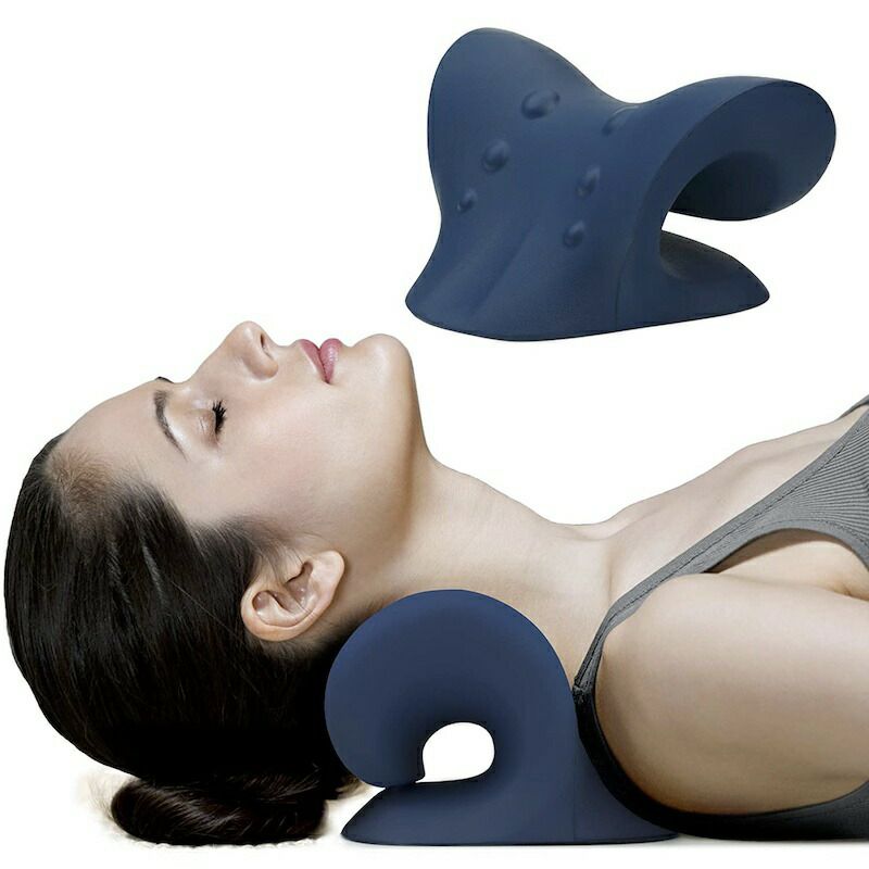 ネックストレッチャー首肩ピローリラックス伸ばすNeckandShoulderRelaxer,CervicalTractionDeviceforTMJPainReliefandCervicalSpineAlignment,ChiropracticPillowNeckStretcher