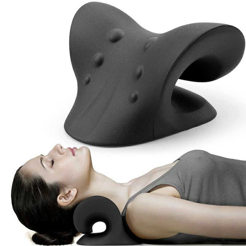 ネックストレッチャー首肩ピローリラックス伸ばすNeckandShoulderRelaxer,CervicalTractionDeviceforTMJPainReliefandCervicalSpineAlignment,ChiropracticPillowNeckStretcher