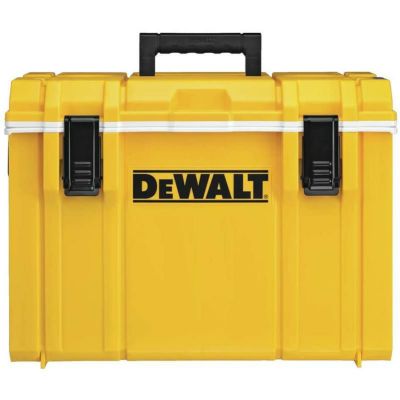 デウォルト クーラーボックス 26L 防水 防塵 栓抜き カップホルダー DEWALT TOUGHSYSTEM Small Cooler, 27-Qt  (DWST08404) | アルファエスパス