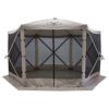 テントポップアップメッシュガゼボポータブル防水8人用キャンプアウトドアGazelleTentsGG601DSEasyPopUp,Portable,Waterproof,UV-Resistant8-PersonCampingandOutdoorsGazeboDayTentwithMeshWindows,DesertSand,124