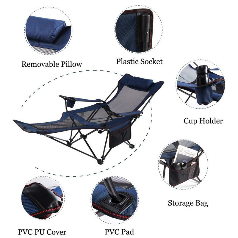 折りたたみラウンジチェアリクライニング椅子アウトドアキャンプSeatopiaCampingReclinercampingLoungeChair,BackpackingFoldingChairwithHeadrest,FootrestandStorageBagforOutdoorCamping,BBQ,300lbsWeightCapacity