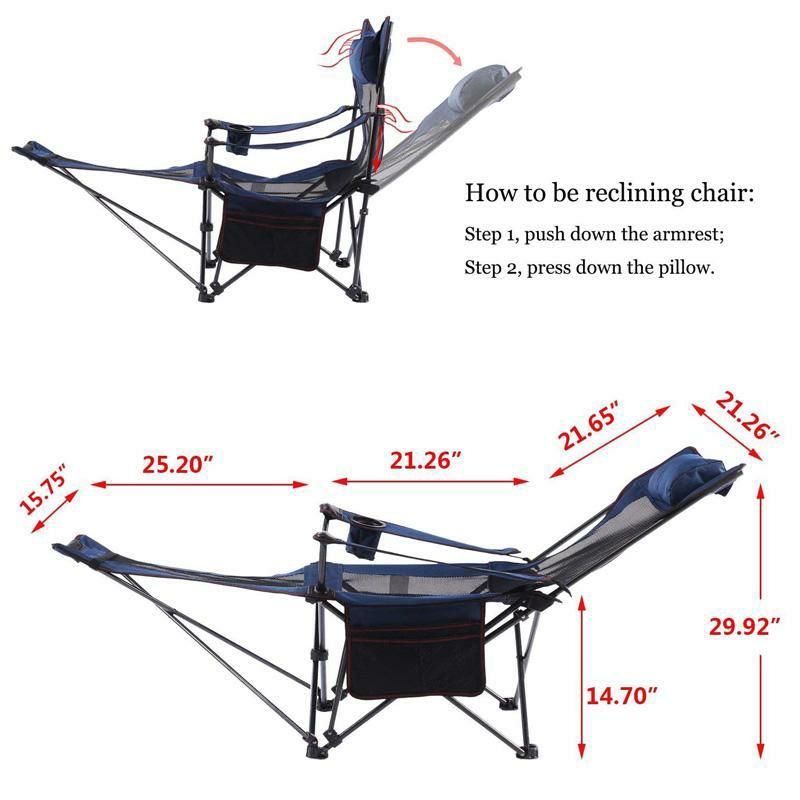 折りたたみラウンジチェアリクライニング椅子アウトドアキャンプSeatopiaCampingReclinercampingLoungeChair,BackpackingFoldingChairwithHeadrest,FootrestandStorageBagforOutdoorCamping,BBQ,300lbsWeightCapacity