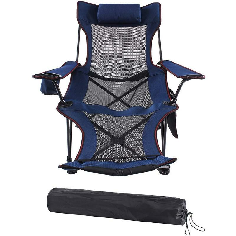 折りたたみラウンジチェアリクライニング椅子アウトドアキャンプSeatopiaCampingReclinercampingLoungeChair,BackpackingFoldingChairwithHeadrest,FootrestandStorageBagforOutdoorCamping,BBQ,300lbsWeightCapacity