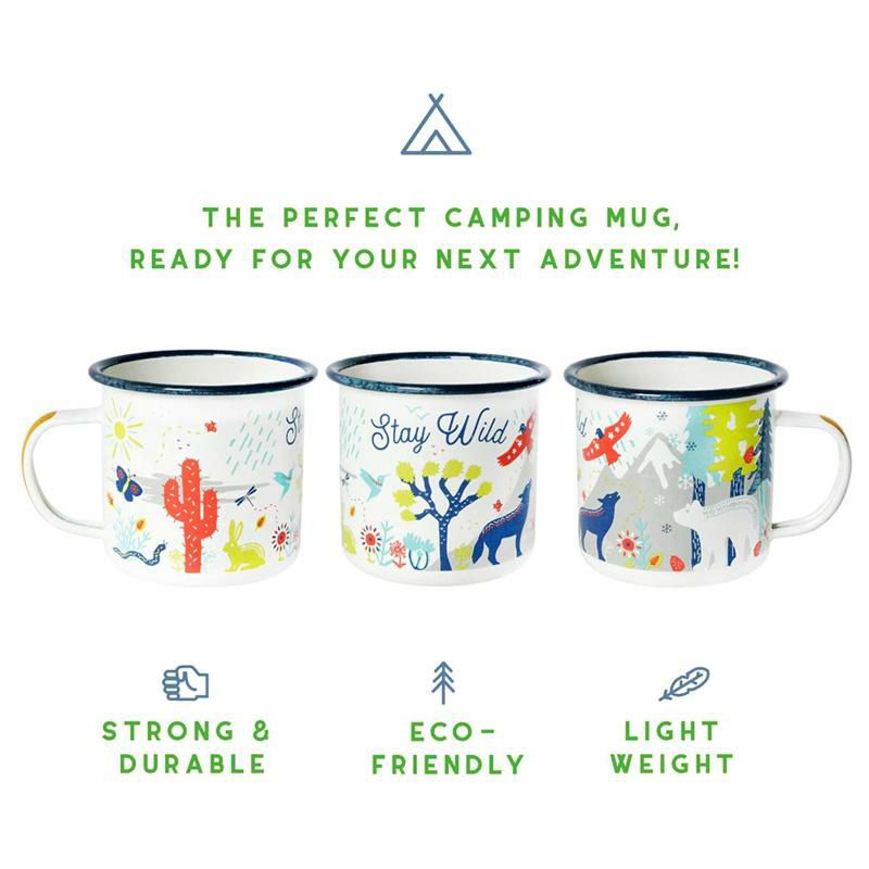 エナメルキャンピングマグ455mlホーロー動物アウトドアEnamelCampingMugWanderlustTravel-CampingMorningCoffeeMug,16oz(455ml)LargerThanTheCompetition-EcoFriendly,TinCupCampfireMugForWanderlustTravel!