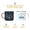 エナメルキャンピングマグ455mlホーロー2個セットアウトドアAdventureEnamelCampingMug-2PackLARGE16ozofLove,MorningCoffeeMug-(455ml)TinCupCampfireMugForOutdoors,BreakfastWanderlustTravelCupForTheHappyCamper!