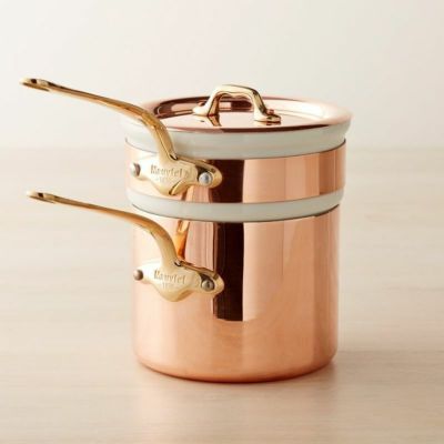 Williams Sonoma Mauviel Copper M'200 CI -Piece Cookware Set