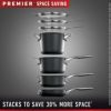 片手鍋2.4Lソースパンフタ付カルファロンプレミアハードアルマイトスペースセーブCalphalonPremierSpace-SavingHard-AnodizedNonstickCookware,2.5-QuartSaucePanwithCover