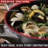 フライパン片手鍋10点セットカルファロンプレミアハードアルマイトスペースセーブCalphalonPremierSpace-SavingHard-AnodizedNonstickCookware,10-PieceSet