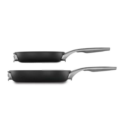 フライパン 20cm 25cm セット カルファロン プレミア ハードアルマイト スペースセーブ Calphalon Premier Space-Saving Hard-Anodized Nonstick 8-Inch and 10-Inch Fry Pan Set
