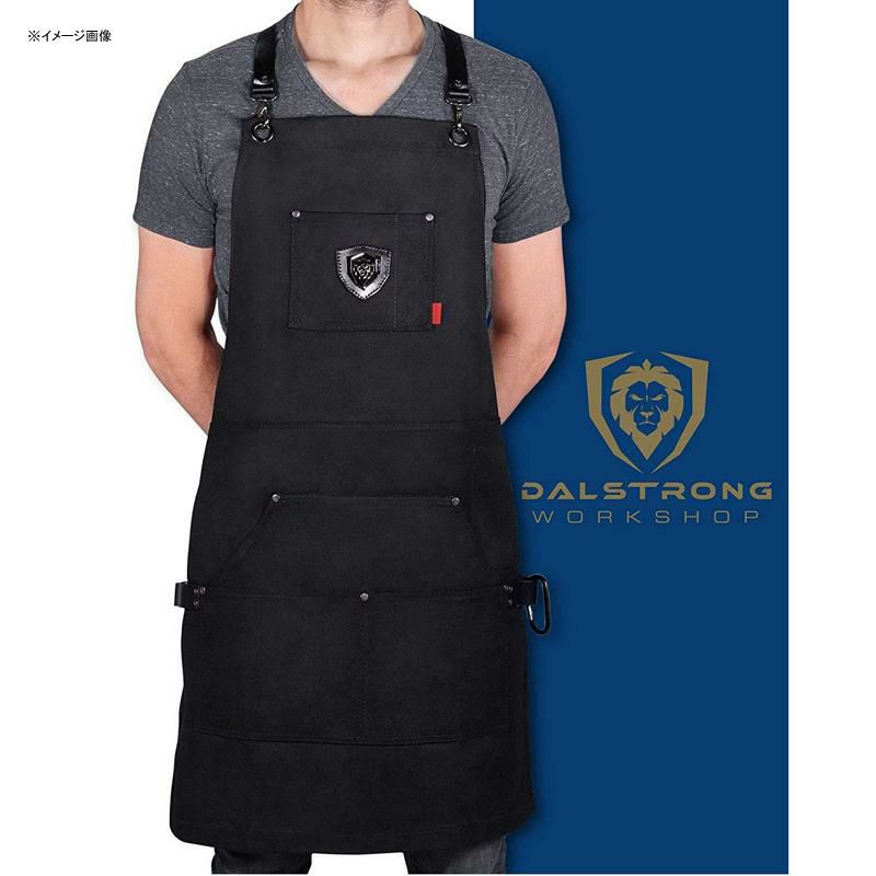 プロフェッショナルキッチンエプロン撥水帆布キャンバスDalstrongProfessionalChef'sKitchenApron-HeavyDutyWaxedCanvas