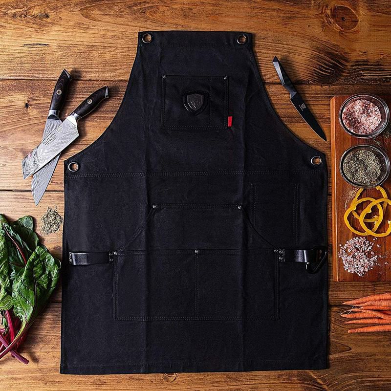 プロフェッショナルキッチンエプロン撥水帆布キャンバスDalstrongProfessionalChef'sKitchenApron-HeavyDutyWaxedCanvas