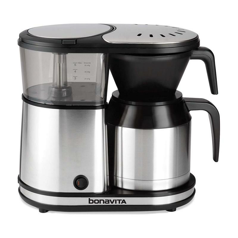 コーヒーメーカーステンレスカラフェ5カップワンタッチクロムボナビータBonavita5-CupOne-TouchCoffeeMakerFeaturingThermalCarafe,BV1500TS家電