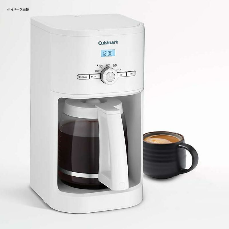 コーヒーメーカー12カップガラスカラフェクイジナートタイマー機能Cuisinart12-CupWhiteClassicProgrammableCoffeeMakerDCC-1120家電