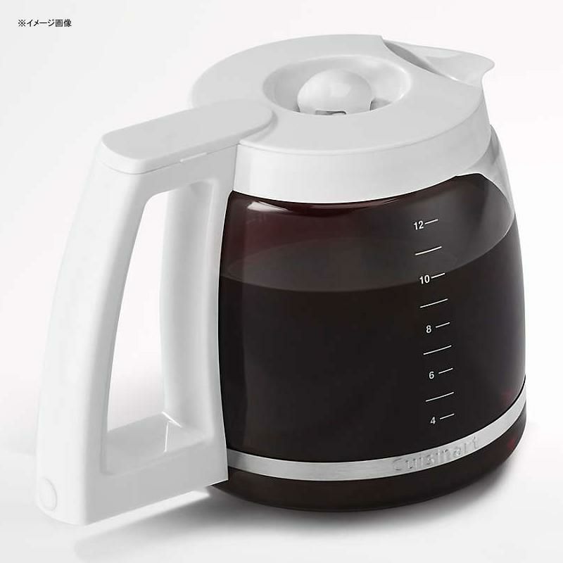 コーヒーメーカー12カップガラスカラフェクイジナートタイマー機能Cuisinart12-CupWhiteClassicProgrammableCoffeeMakerDCC-1120家電